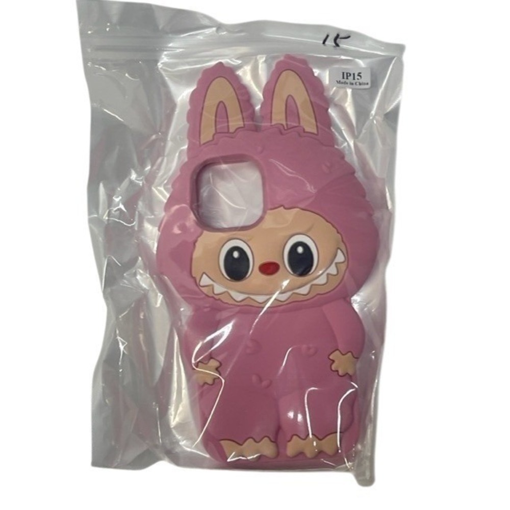 Pink Cartoon‎ Character Phone Case for iPhone 15